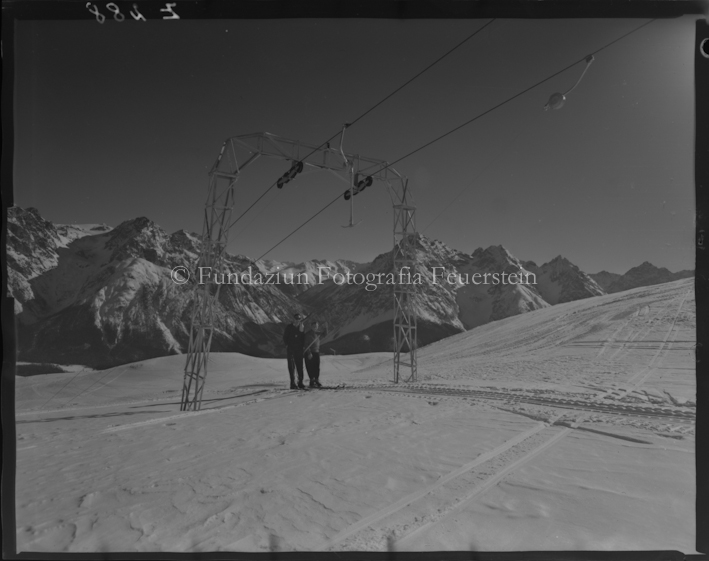 Winter Skilift, Motta Naluns, Streckenaufnahme