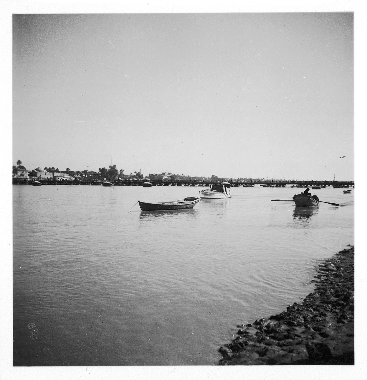 Irak, Bagdhad (Bagdad): Tigris; Boote auf Tigris