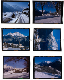 Aus der Serie: Scuol Winter, Sent Sur-En Uina, Sent Winter