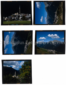 Aus der Serie: Scuol Winter, Sent Sur-En Uina, Sent Dorfdetails Sommer