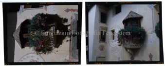 Aus der Serie: Scuol Winter, Sent Sur-En Uina, Sent Dorfdetails Sommer