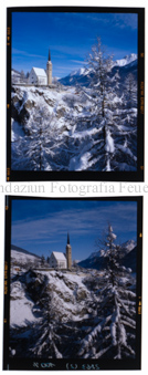 Kirche Scuol, Winter