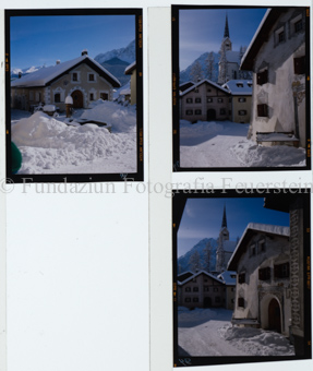 Aus der Serie: Scuol Winter, Sent Sur-En Uina, Scuol Dorfpartien