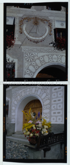 Aus der Serie: Scuol Sommer, Scuol engadiner Häuser / Erker / Fenster