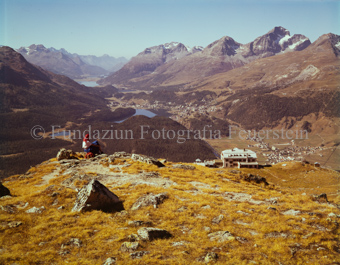 Blick von Muottas Muragl gegen Maloja