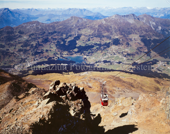 Rothornbahn mit Aussicht auf Lenzerheide
