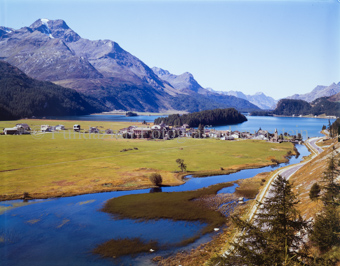 Inn bei Sils mit Piz La Margna