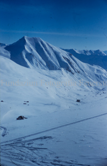Verschneite Berglandschaft