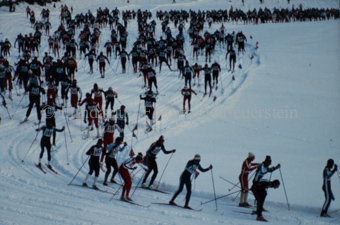 Langlaufrennen beim Start