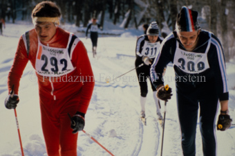 Langlaufrennen, Nahaufnahme Teilnehmer
