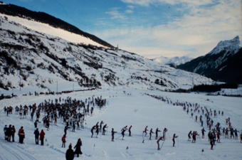 Langlaufrennen beim Start