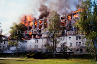 Brand im Hotel Waldhaus
