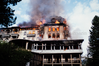 Brand im Hotel Waldhaus