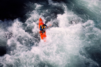 Kanufahrer auf dem Inn