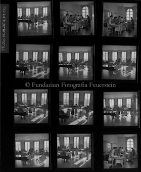 Hochalpines Töchterinstitut Ftan; Auftrag von Max Gschwind (Leiter 1945 bis 1971);  Aufnahmen für Prospekt Institut Ftan; 15. März 1956