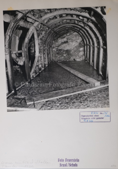 Druckstollen, Wassereinbruch, Holzgerüst, Tantermozza