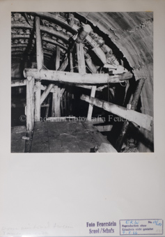 Druckstollen, Wassereinbruch, Holzgerüst, Tantermozza