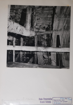 Druckstollen, Wassereinbruch, Holzgerüst, Tantermozza