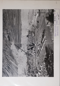 Baustelle, Kran, Fundament, Gruppe Bauarbeiter