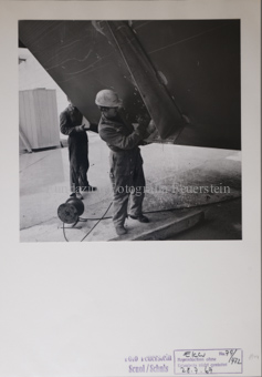 Baustelle, Elektrizitätswerk, Schleuse, Kran, Gruppe Bauarbeiter