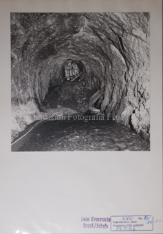 Druckstollen, Wassereinbruch, Gruppe Bergarbeiter