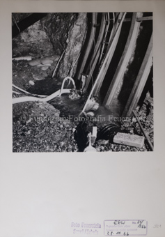 Druckstollen, Stahlgerüst, Wasserpumpe