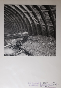 Druckstollen, Stahlgerüst, Wassereinbruch