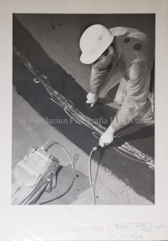 Baustelle, Röhre, Bauarbeiter, Markierungen