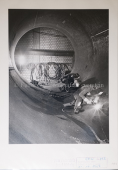 Röhre, Druckstollen, Bauarbeiter, Schweissen