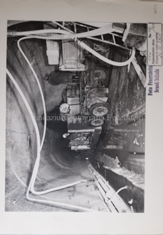 Druckschacht, Wagen, Ventil, Gruppe Bauarbeiter