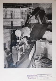 Druckschacht, Wagen, Ventil, Gruppe Bauarbeiter