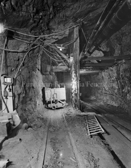 Bain Crotsch, Druckstollen, Bergarbeiter, Maschine, Baggerschaufel, Lore