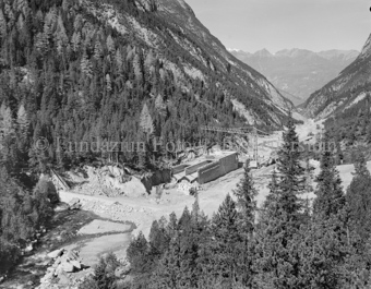 Via da S-charl, Berglandschaft, Baustelle