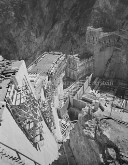 Ova Spin, Staumauer, Baustelle, Beton, Holzgerüst