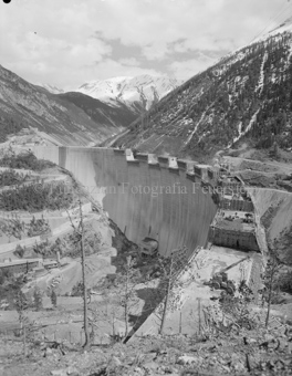 Punt dal Gall, Staumauer, Baustelle, Berglandschaft
