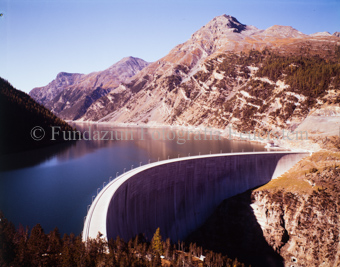 Punt dal Gall, Staumauer, See, Berglandschaft