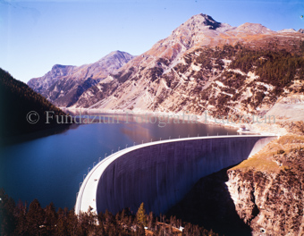 Punt dal Gall, Staumauer, See, Berglandschaft