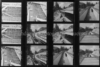 Zuleitungskanal S-chanf, verschiedene Bauphasen