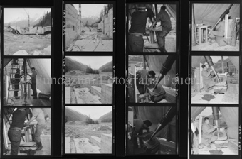 Baustelle, Installation Isolatoren