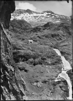 Berge, Haus, Gletscherwasser