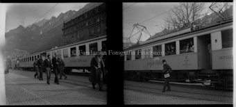 Bahnhof Chur mit Passanten