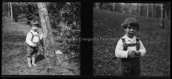 Kind auf einem Waldweg (Jon Sulser)