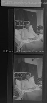 Mann im Spitalbett