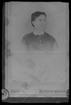 Alte Frau, Reprofoto einer Carte de visite von Alexander Flury