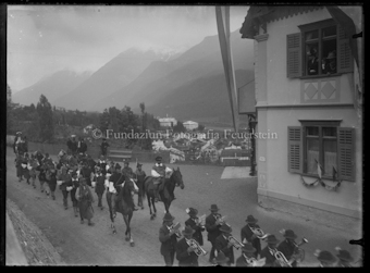 Einweihung Rhätische-Bahn, Scuol, Festumzug