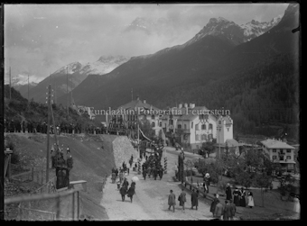 Einweihung Rhätische-Bahn, Scuol, Festumzug