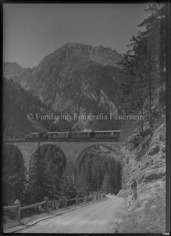 Aufnahmen mit Zug für die Rhätische Bahn