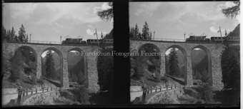 Aufnahmen mit Zug für die Rhätische Bahn