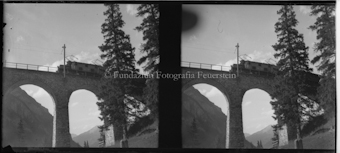 Aufnahmen mit Zug für die Rhätische Bahn