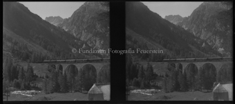 Aufnahmen mit Zug für die Rhätische Bahn